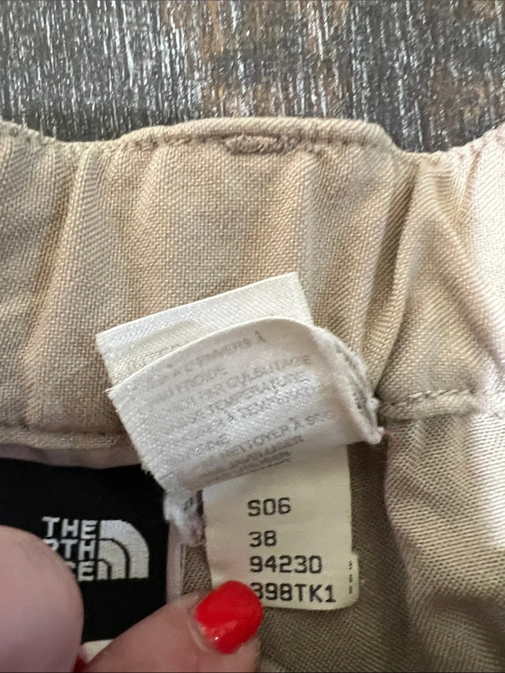 The North Face Men's Light Beige Relaxed Chinos with Webbing Belt